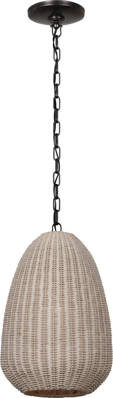 Kokomo 12" Pendant | Bronze | Ash Wicker Shade