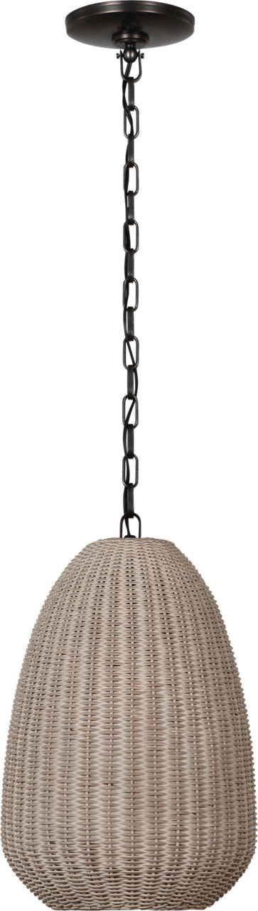 Kokomo 12" Pendant | Bronze | Ash Wicker Shade