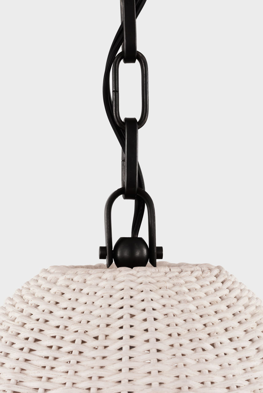 Kokomo 12" Pendant | Bronze | Chalk Wicker Shade
