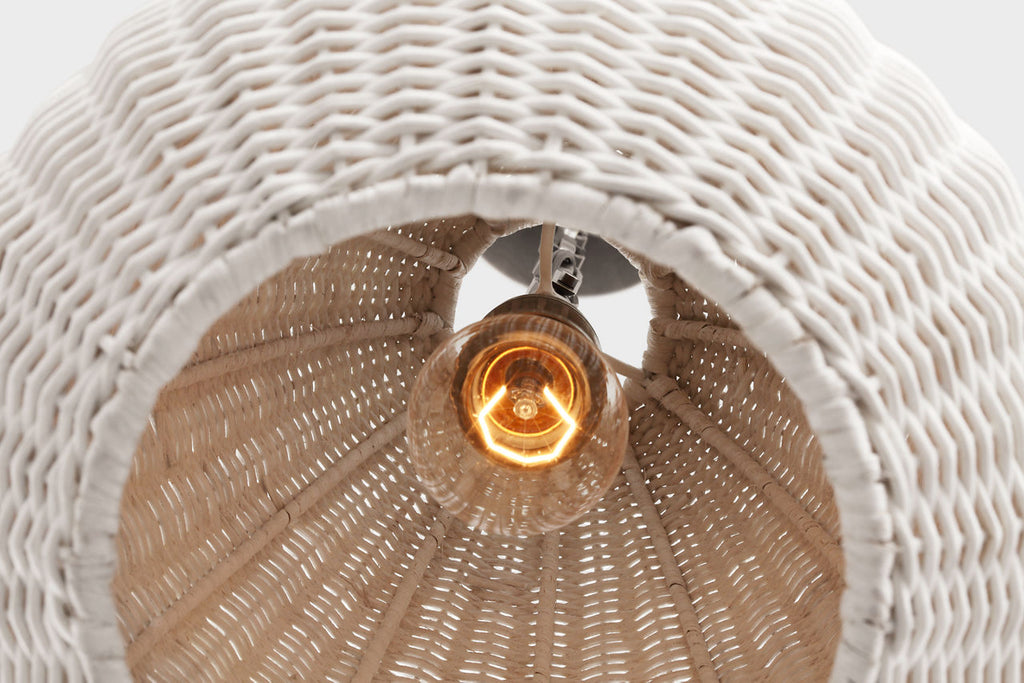 Kokomo 12" Pendant | Bronze | Chalk Wicker Shade