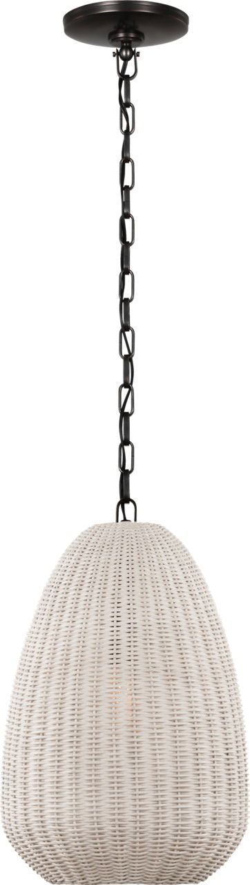 Kokomo 12" Pendant | Bronze | Chalk Wicker Shade