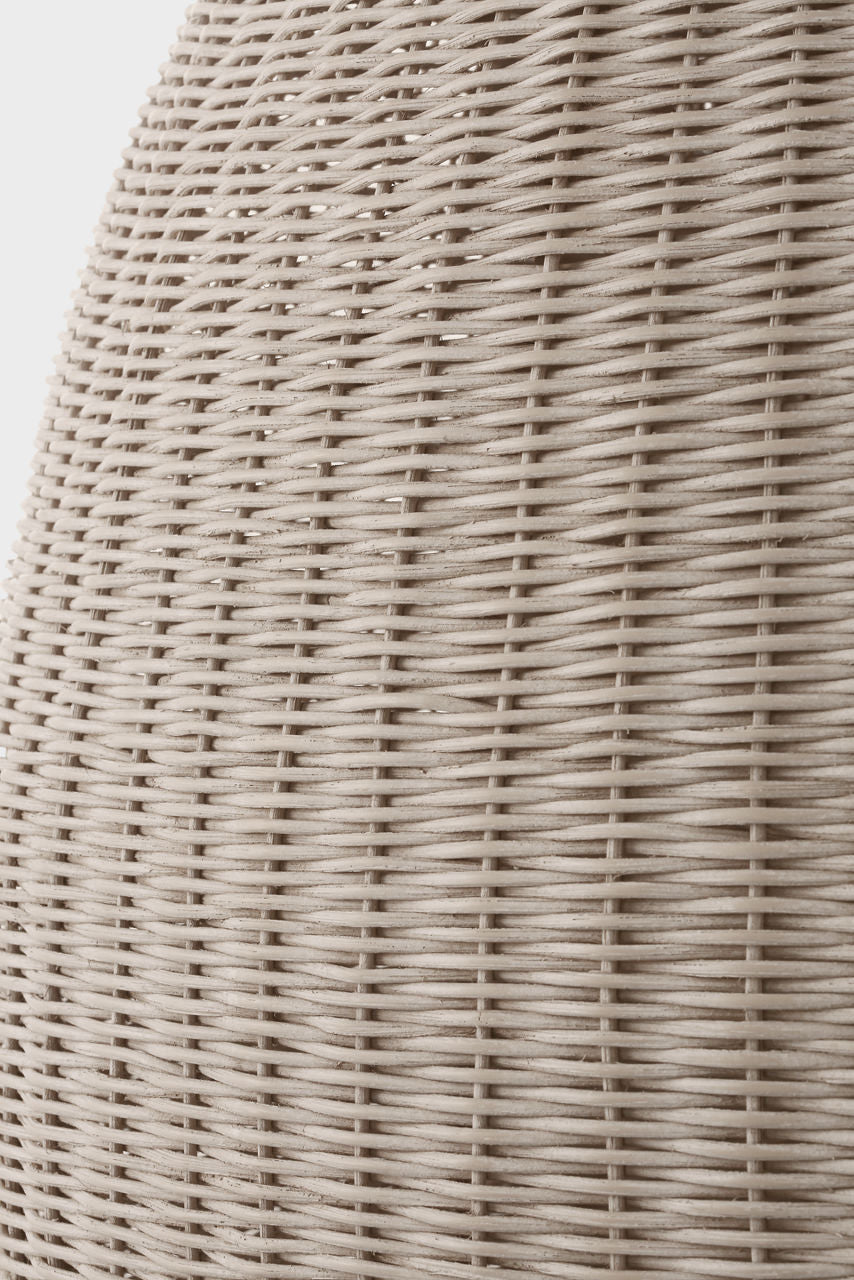 Kokomo 30" Domed Pendant | Bronze | Ash Wicker Shade