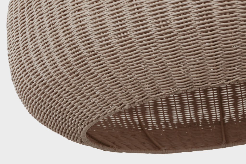 Kokomo 30" Domed Pendant | Bronze | Ash Wicker Shade