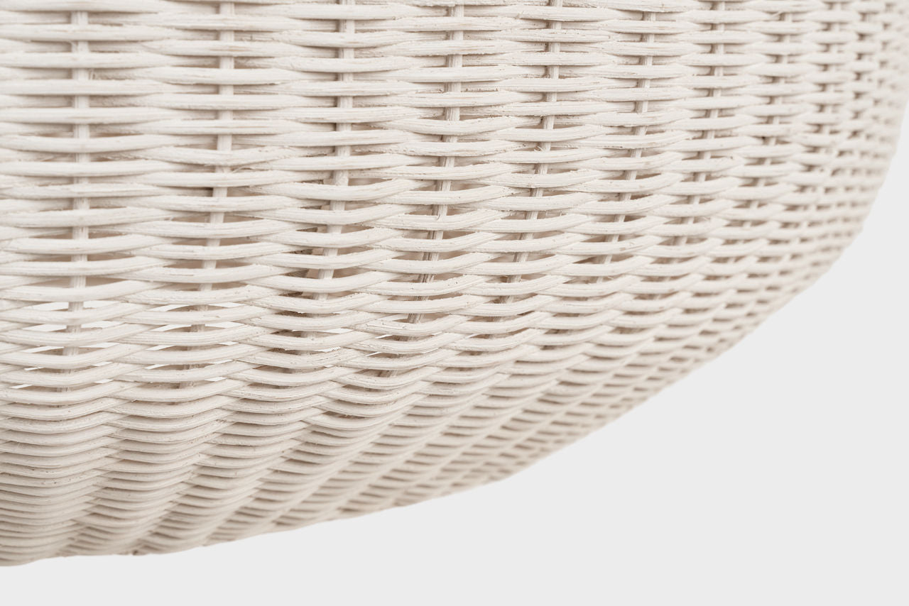 Kokomo 30" Domed Pendant | Bronze | Chalk Wicker Shade