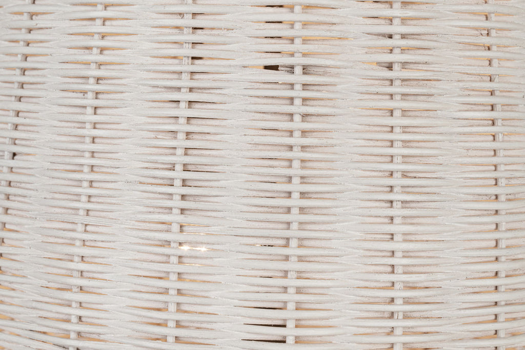 Kokomo 15" Elongated Pendant | Bronze | Chalk Wicker Shade