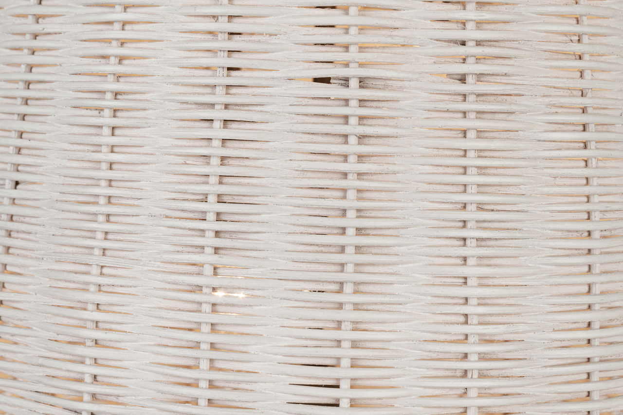 Kokomo 15" Elongated Pendant | Bronze | Chalk Wicker Shade