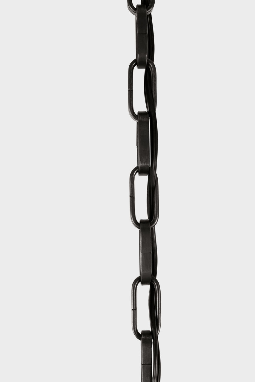Kokomo 20" Elongated Pendant | Bronze | Charcoal Wicker Shade
