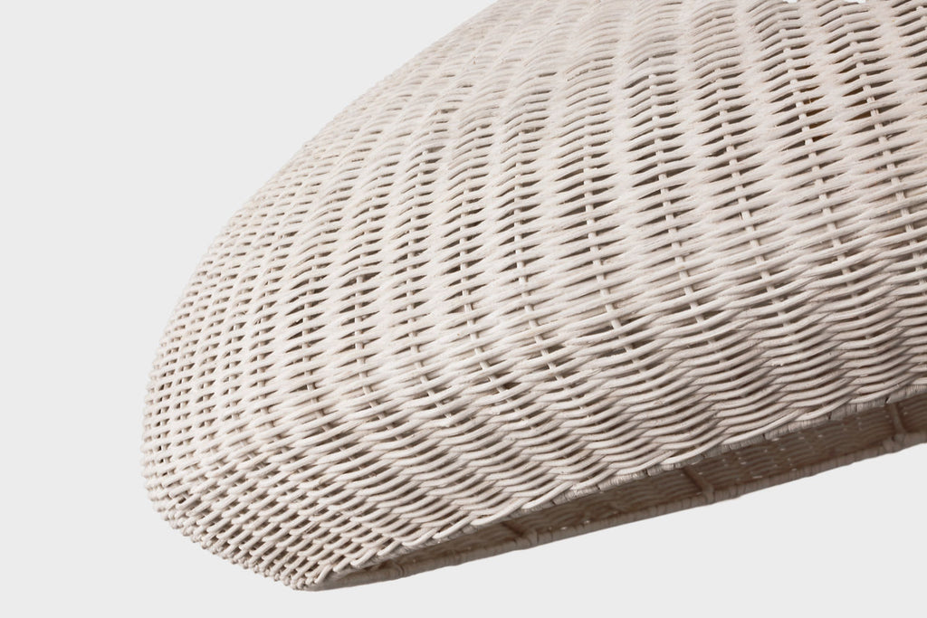 Kokomo 32" Wide Pendant | Antique-Burnished Brass | Chalk Wicker Shade