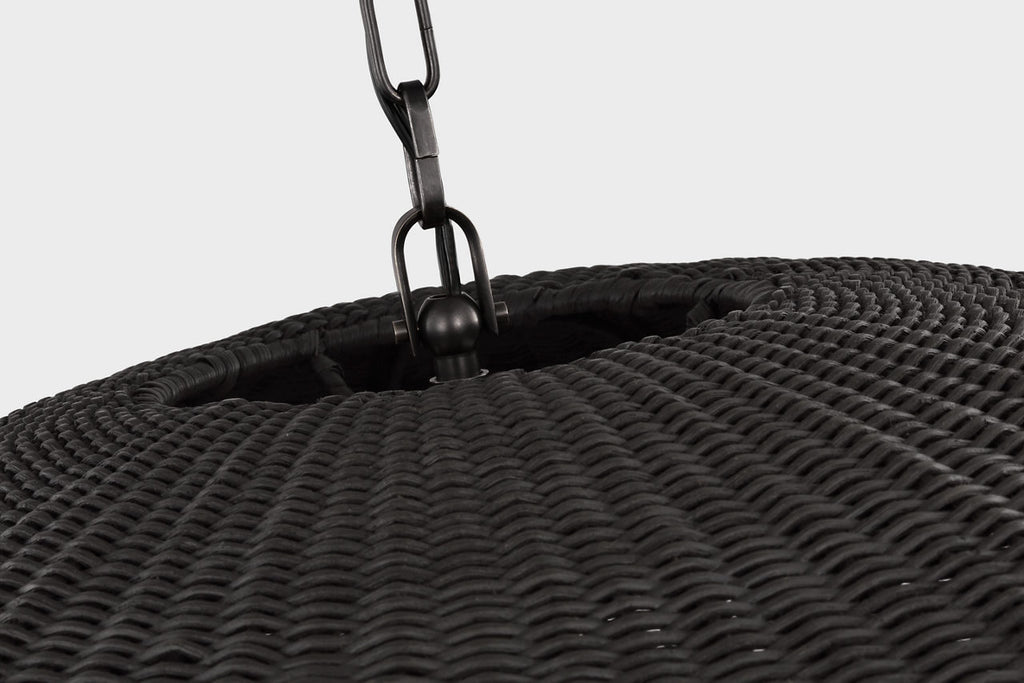 Kokomo 32" Wide Pendant | Bronze | Charcoal Wicker Shade