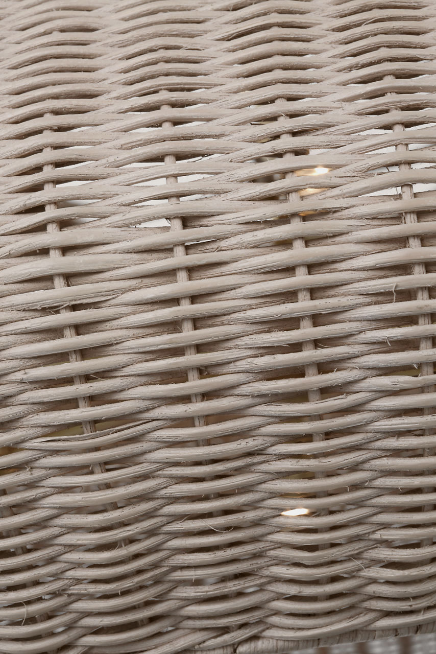 Kokomo 44" Wide Pendant | Antique-Burnished Brass | Ash Wicker Shade