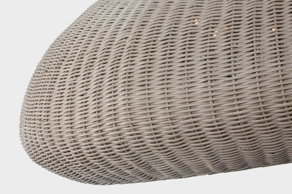 Kokomo 44" Wide Pendant | Bronze | Ash Wicker Shade