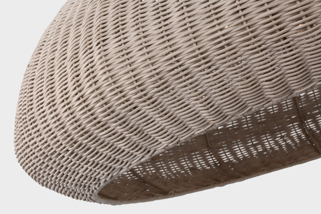 Kokomo 44" Wide Pendant | Bronze | Ash Wicker Shade