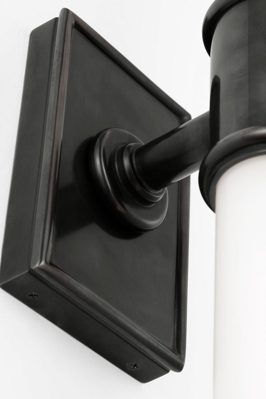 Owen 22" Double Bath Light | Bronze | White Glass
