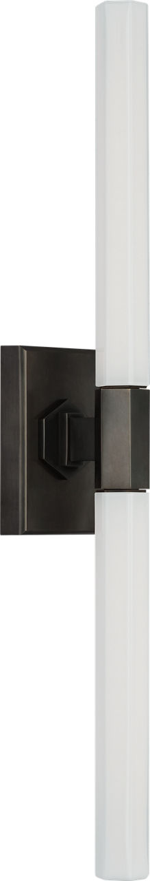 Hawthorne 20" Double Bath Light | Bronze | White Glass