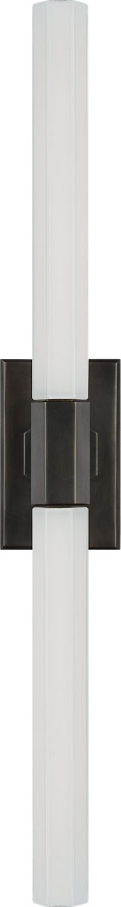 Hawthorne 20" Double Bath Light | Bronze | White Glass