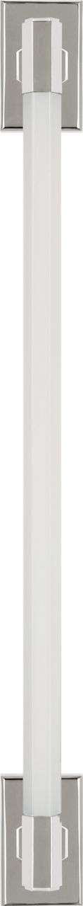 Hawthorne 30" Linear Bath Light | Polished Nickel | White Glass