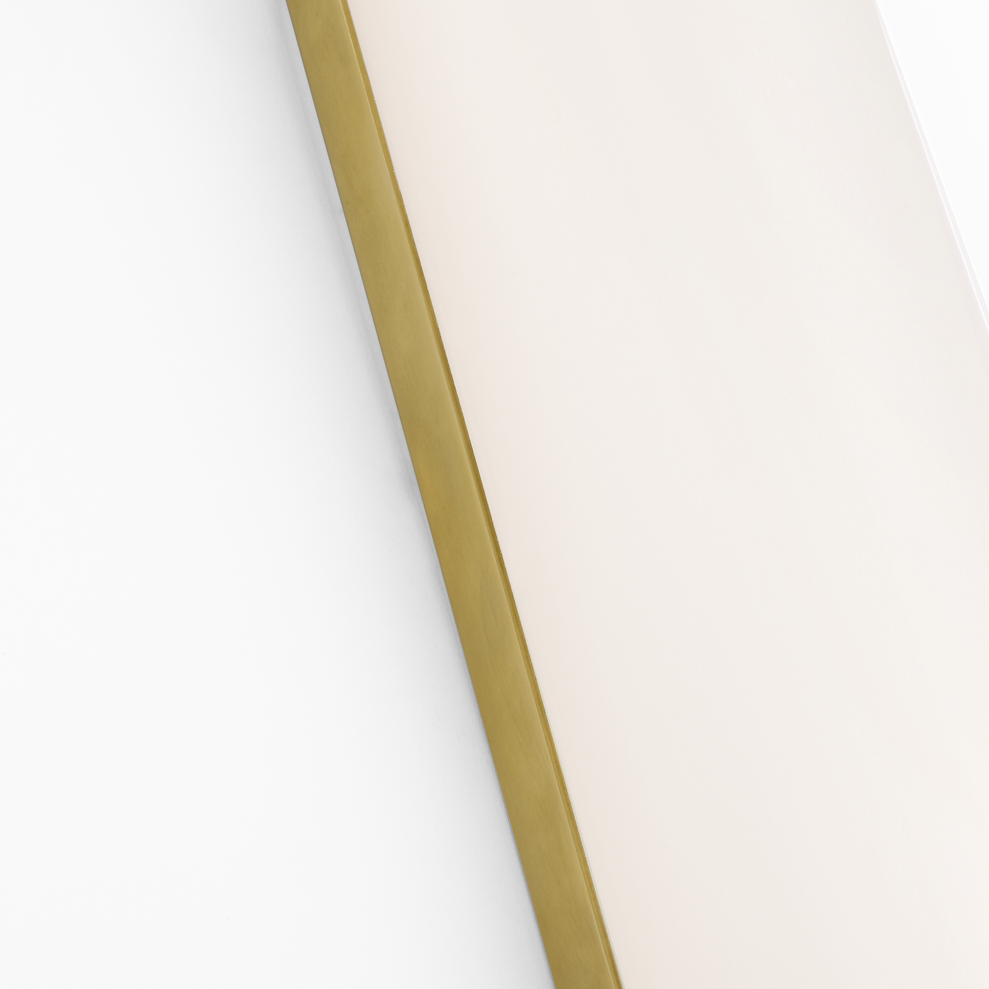 Marden 30" Salon Bath Sconce | Antique-Burnished Brass | White Glass