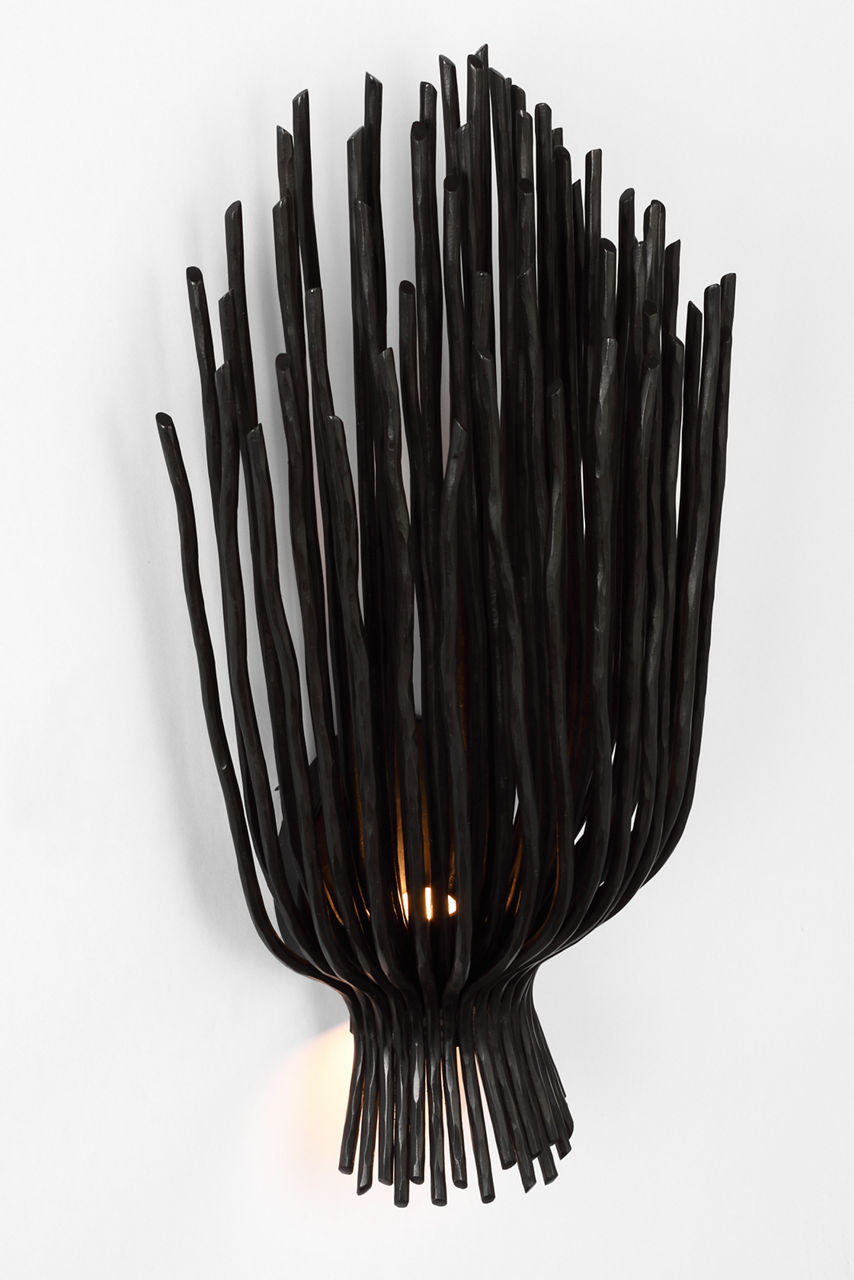 Astra 17" Sculpted Sconce | Aged Iron