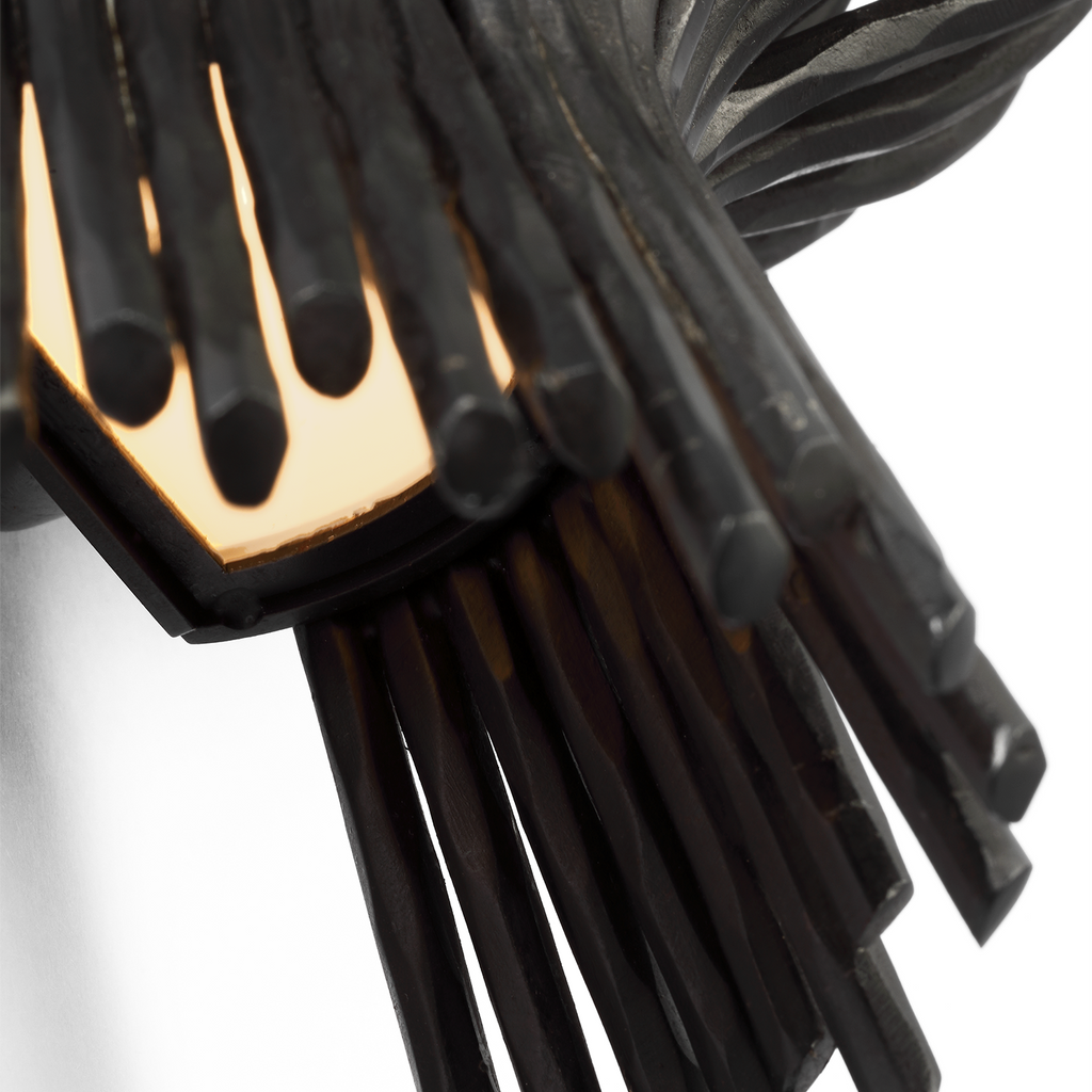 Astra 17" Sculpted Sconce | Aged Iron