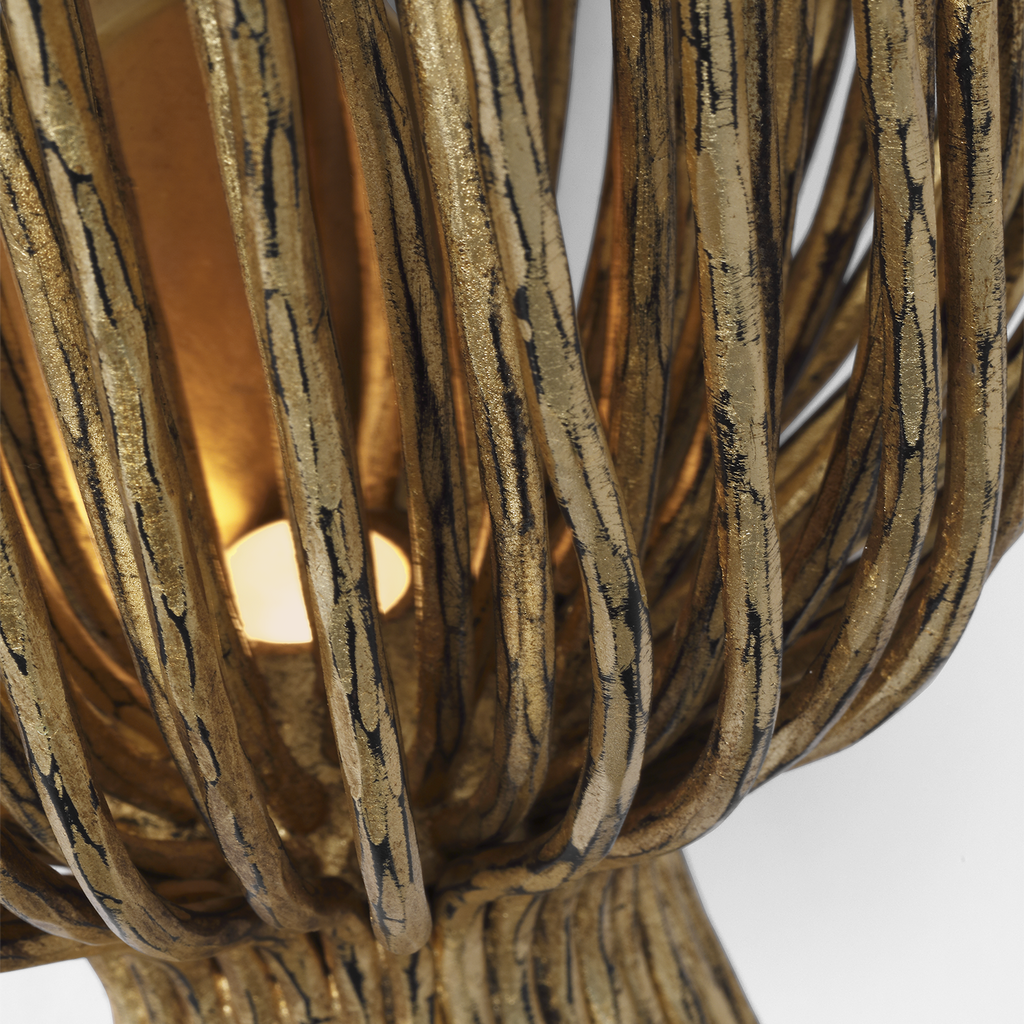 Astra 17" Sculpted Sconce | Gilded Iron