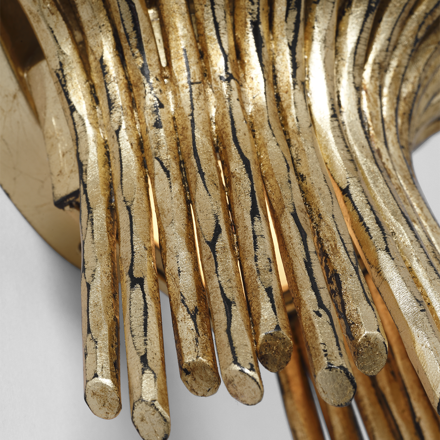 Astra 17" Sculpted Sconce | Gilded Iron