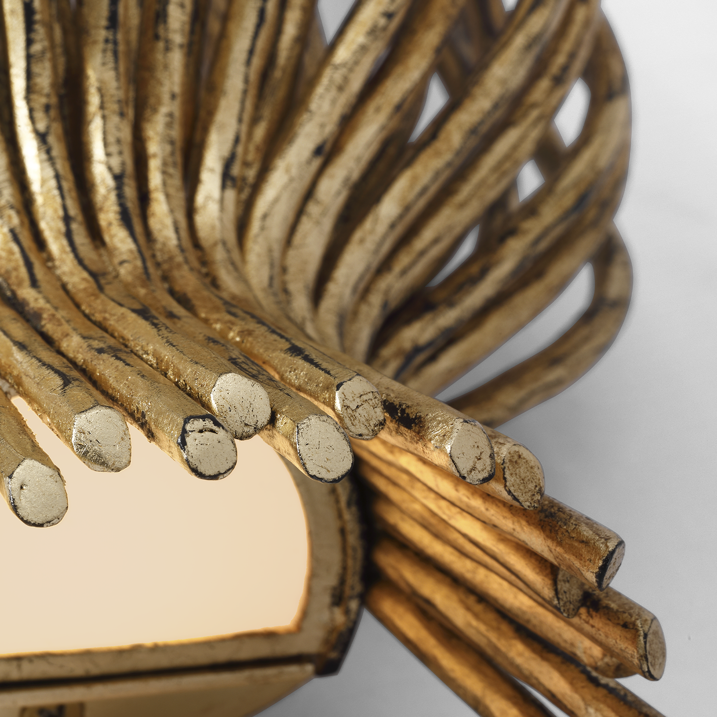 Astra 17" Sculpted Sconce | Gilded Iron