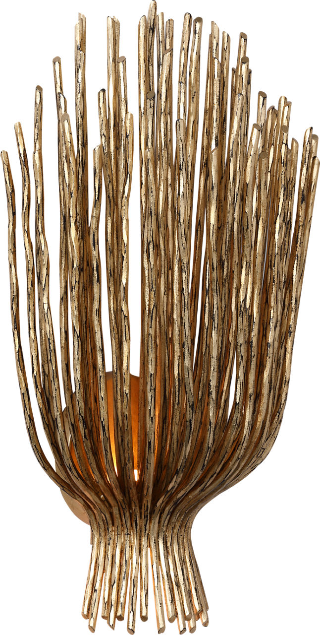 Astra 17" Sculpted Sconce | Gilded Iron