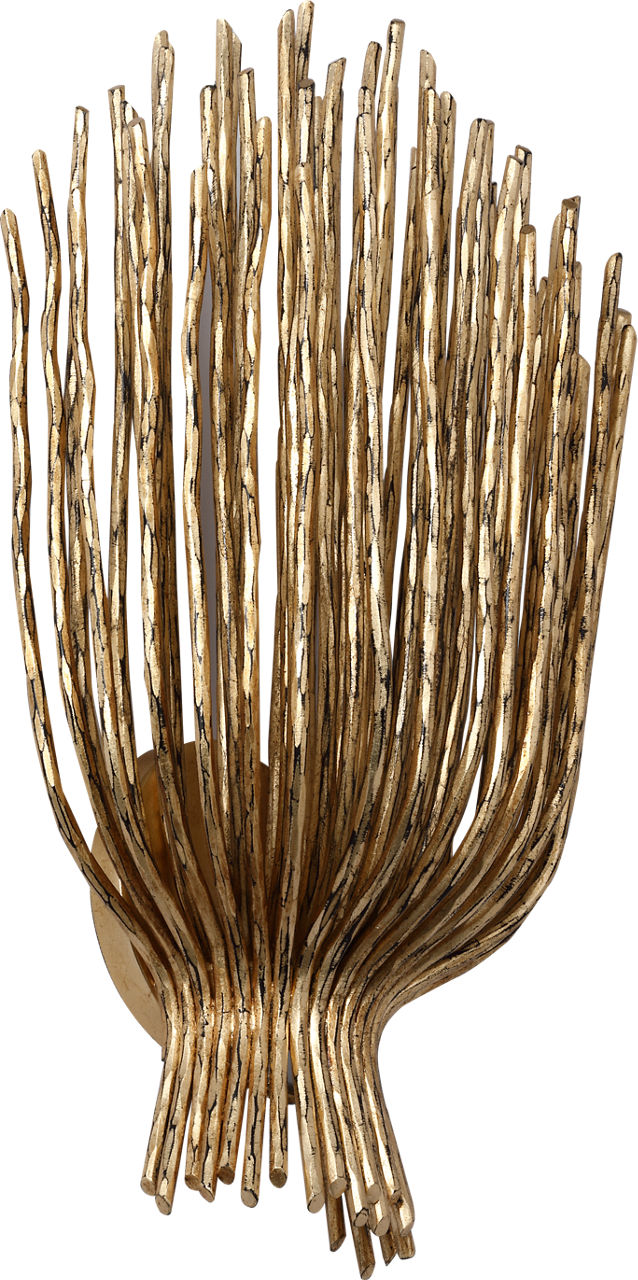 Astra 17" Sculpted Sconce | Gilded Iron