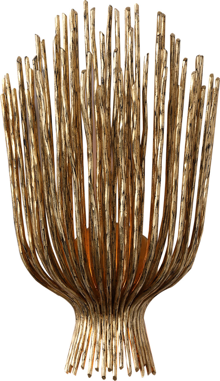 Astra 17" Sculpted Sconce | Gilded Iron