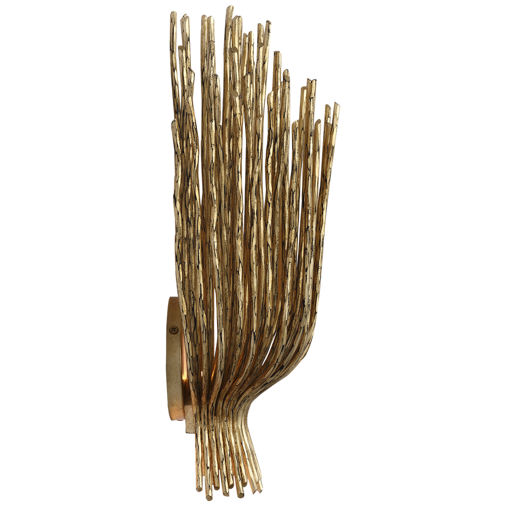 Astra 17" Sculpted Sconce | Gilded Iron