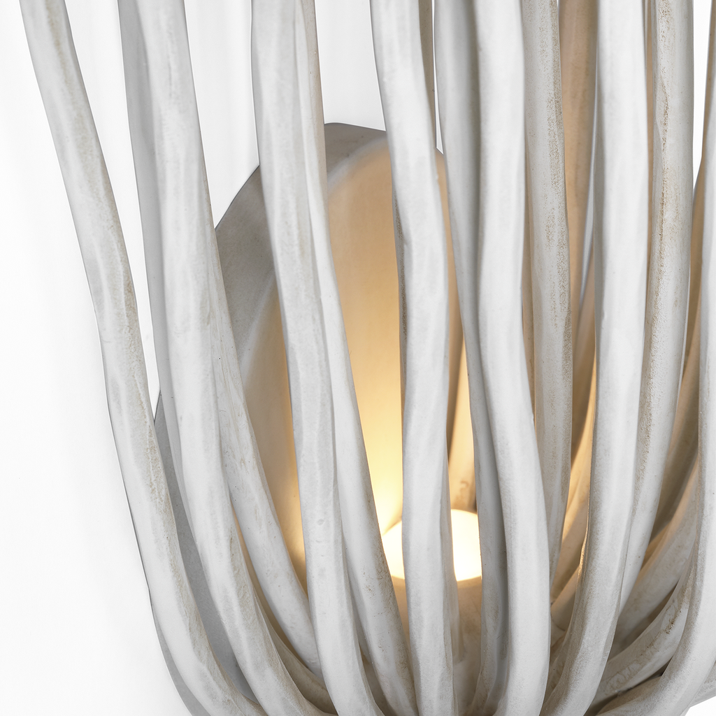 Astra 17" Sculpted Sconce | Waxed Plaster