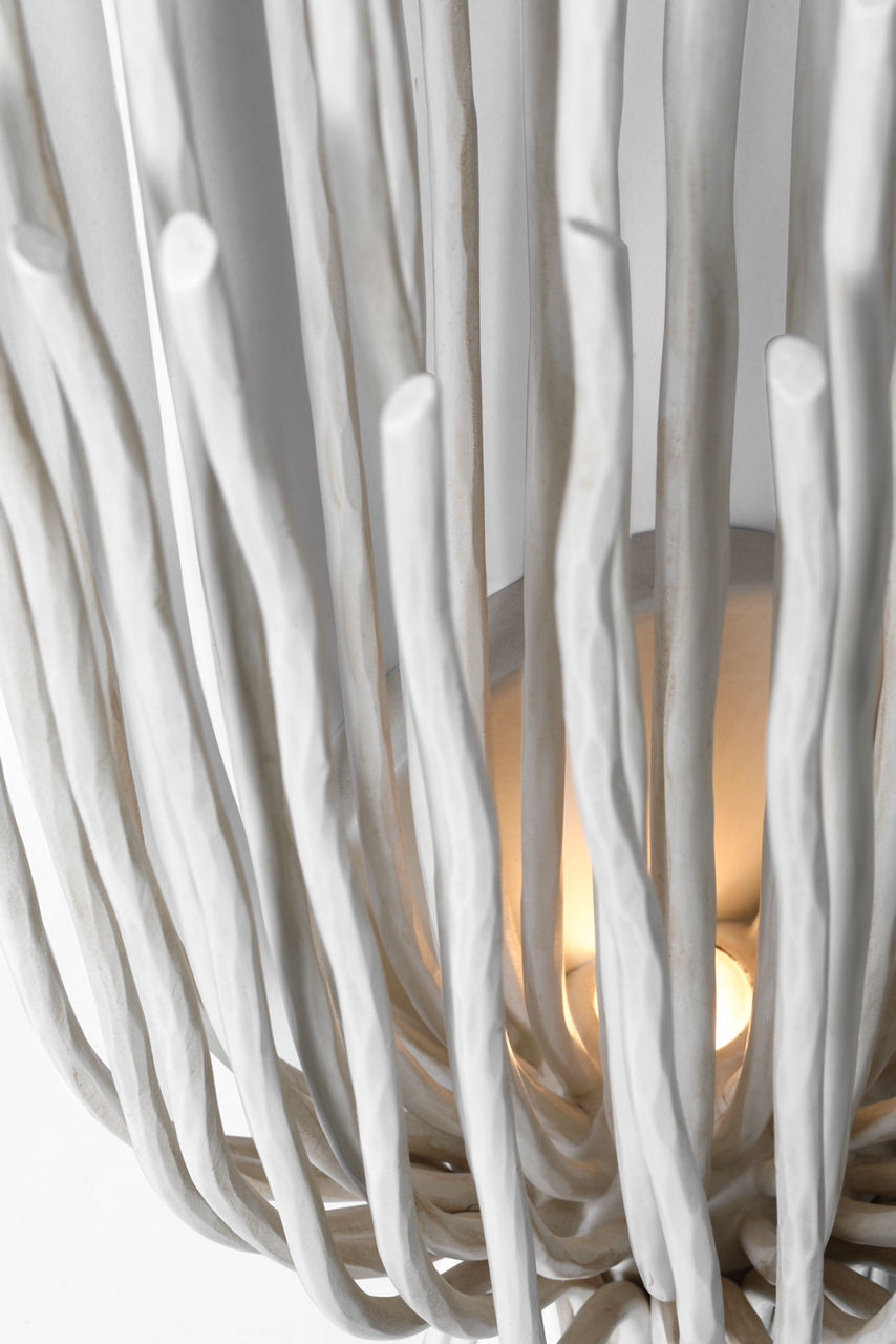 Astra 17" Sculpted Sconce | Waxed Plaster