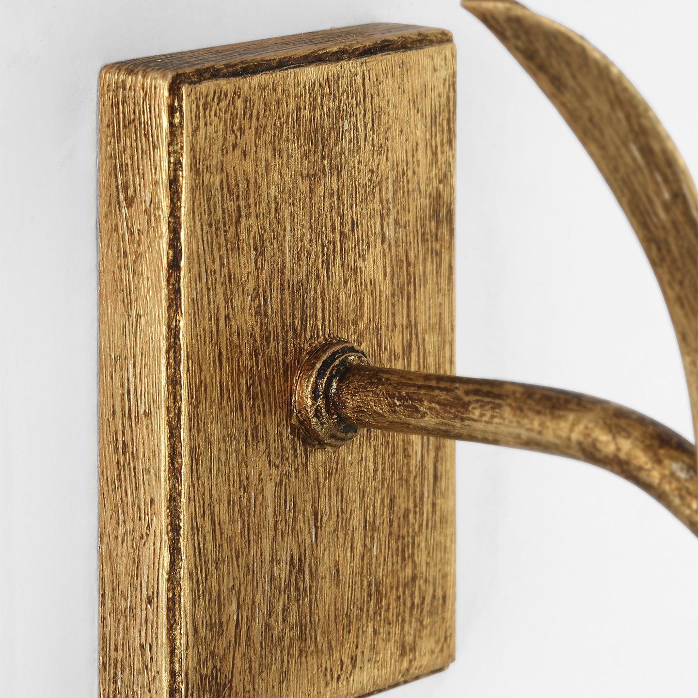 Provenz 20" Tail Sconce | French Gild | Linen Shade
