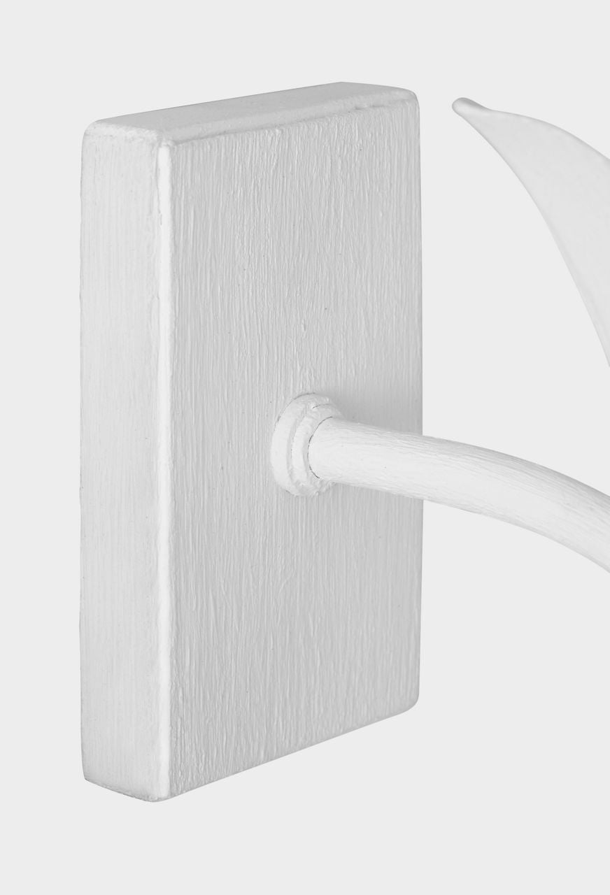 Provenz 20" Tail Sconce | Plaster White | Linen Shade