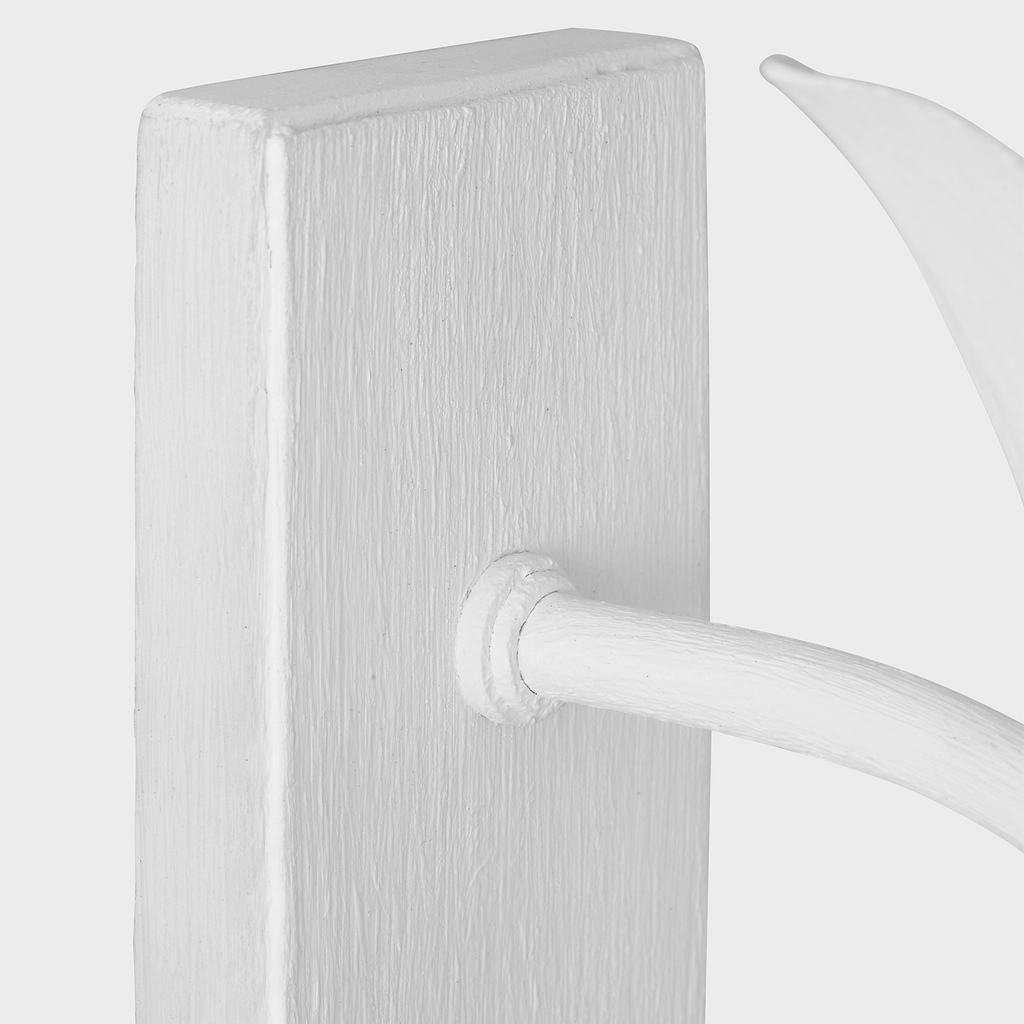 Provenz 20" Tail Sconce | Plaster White | Linen Shade