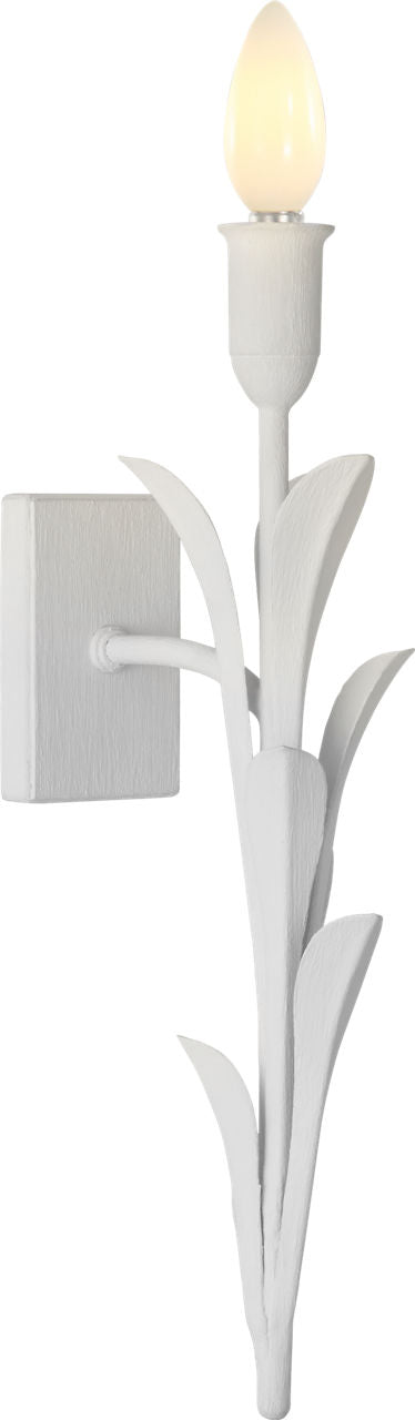 Provenz 20" Tail Sconce | Plaster White | Linen Shade