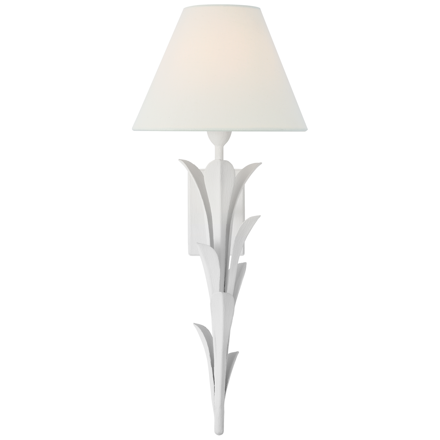 Provenz 20" Tail Sconce | Plaster White | Linen Shade