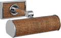 Halwell 8" Picture Light | Polished Nickel and Natural Woven Rattan
