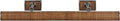 Halwell 30" Picture Light | Polished Nickel and Natural Woven Rattan