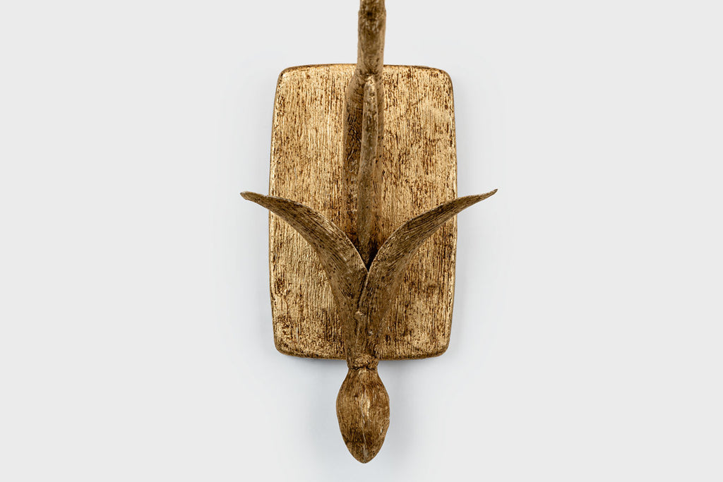 Amalfi 15" Sconce | Milano Gold | Linen Shade