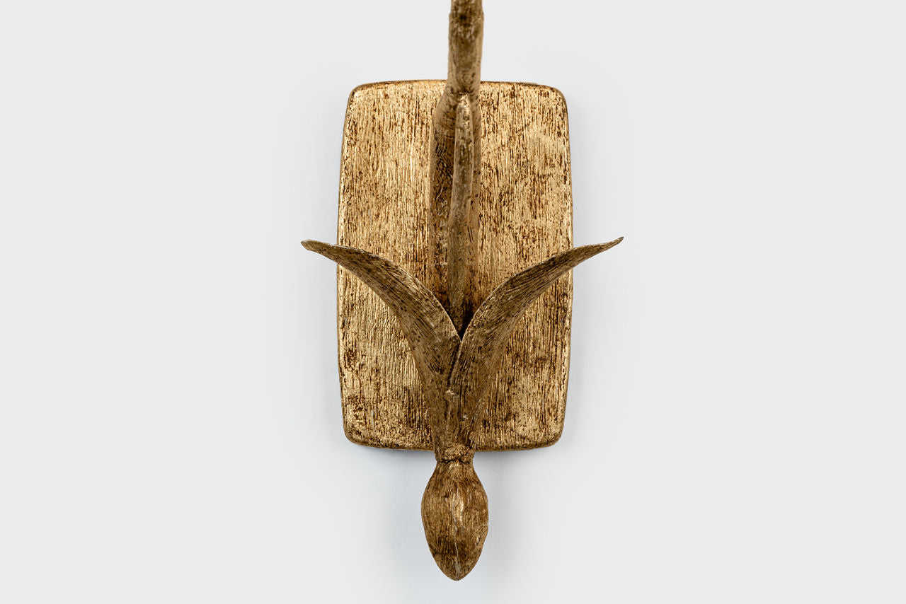 Amalfi 15" Sconce | Milano Gold | Linen Shade
