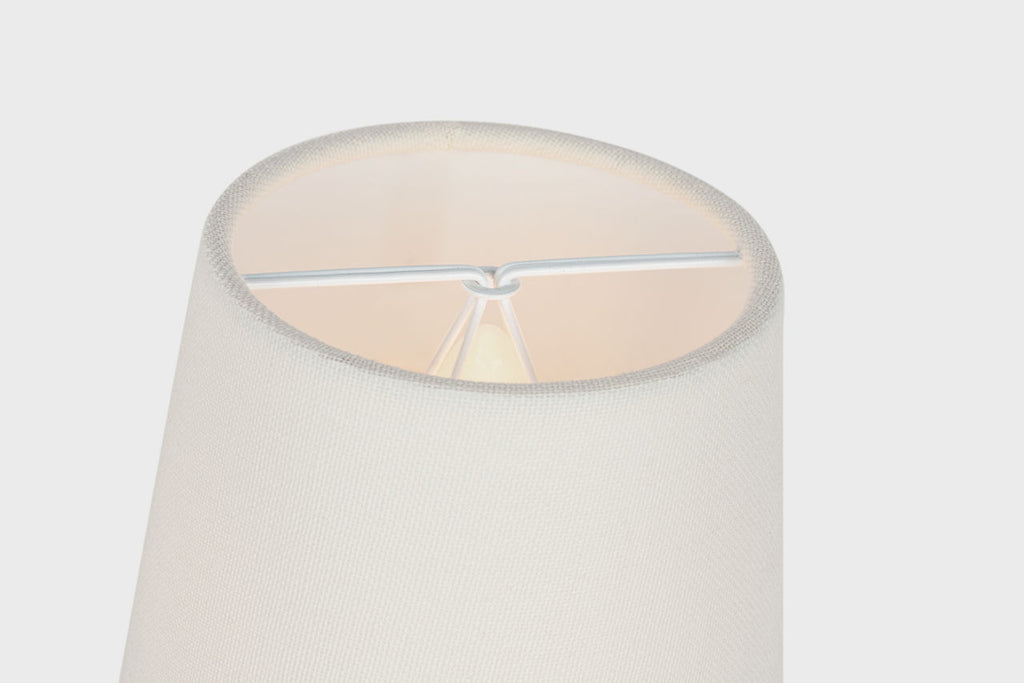Amalfi 15" Double Sconce | Waxed Black | Linen Shades