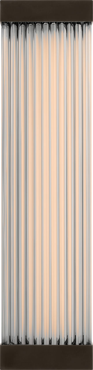 Vance 14" Sconce | Bronze | Clear Glass Rods