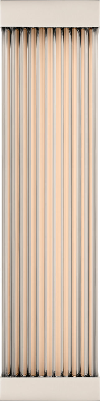 Vance 14" Sconce | Polished Nickel | Clear Glass Rods