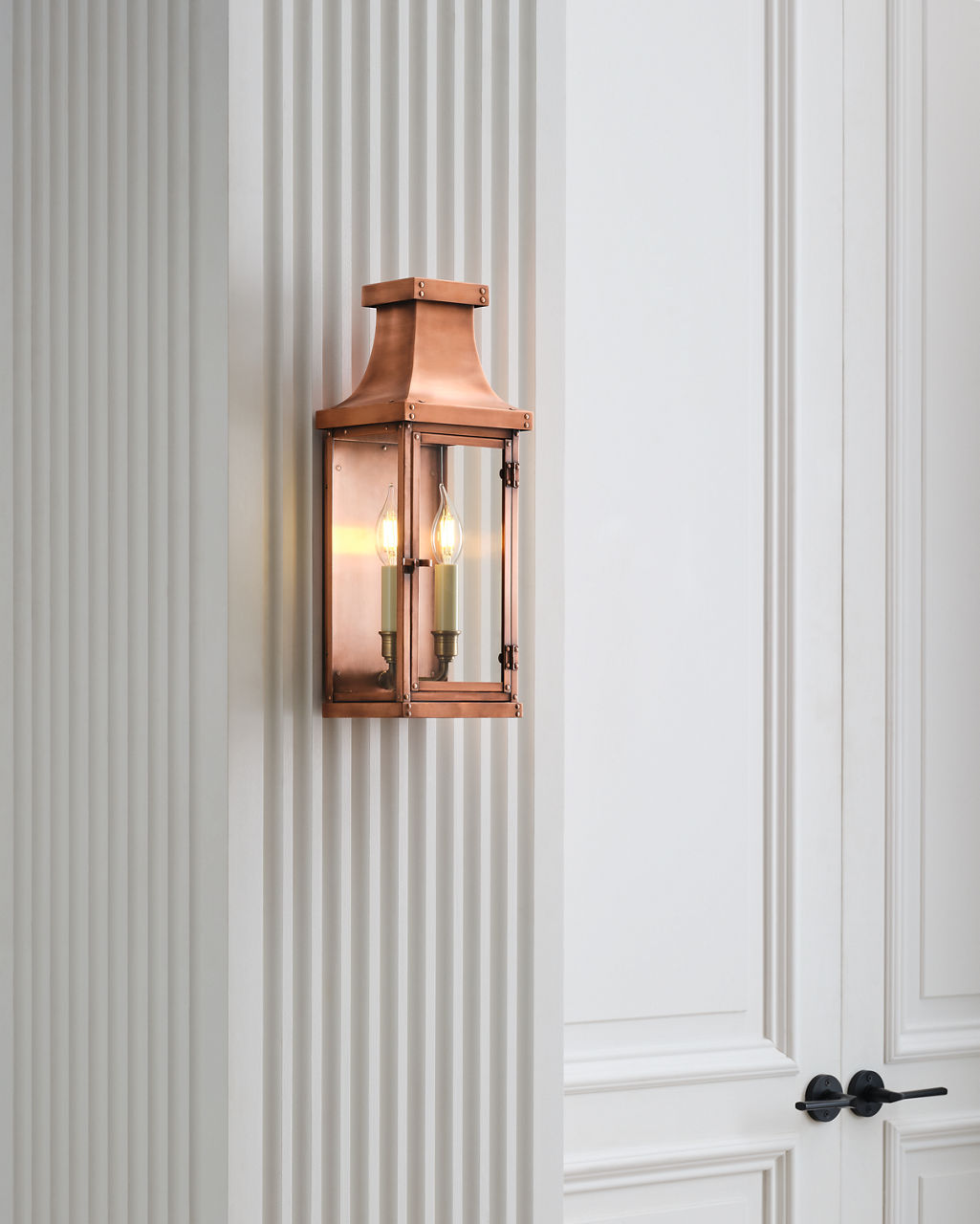 Bedford Medium 3/4 Lantern | Natural Copper