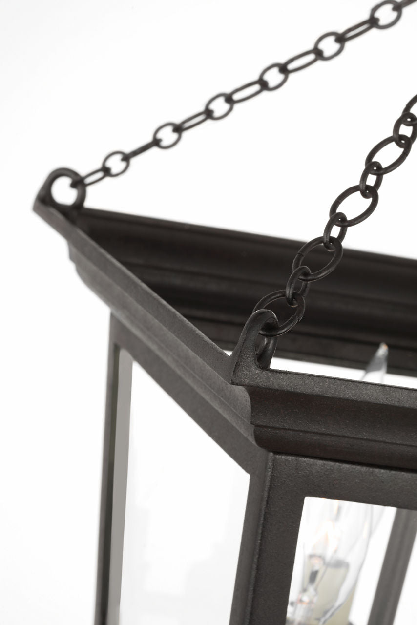 Cornice Semi-Flush Lantern | Blackened Rust