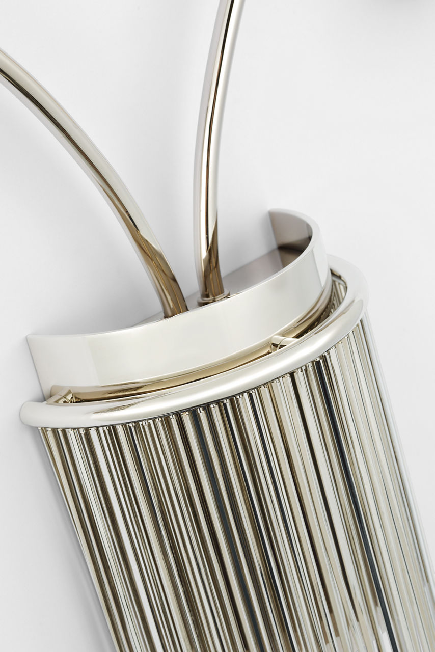 Sutton Double Sconce | Polished Nickel