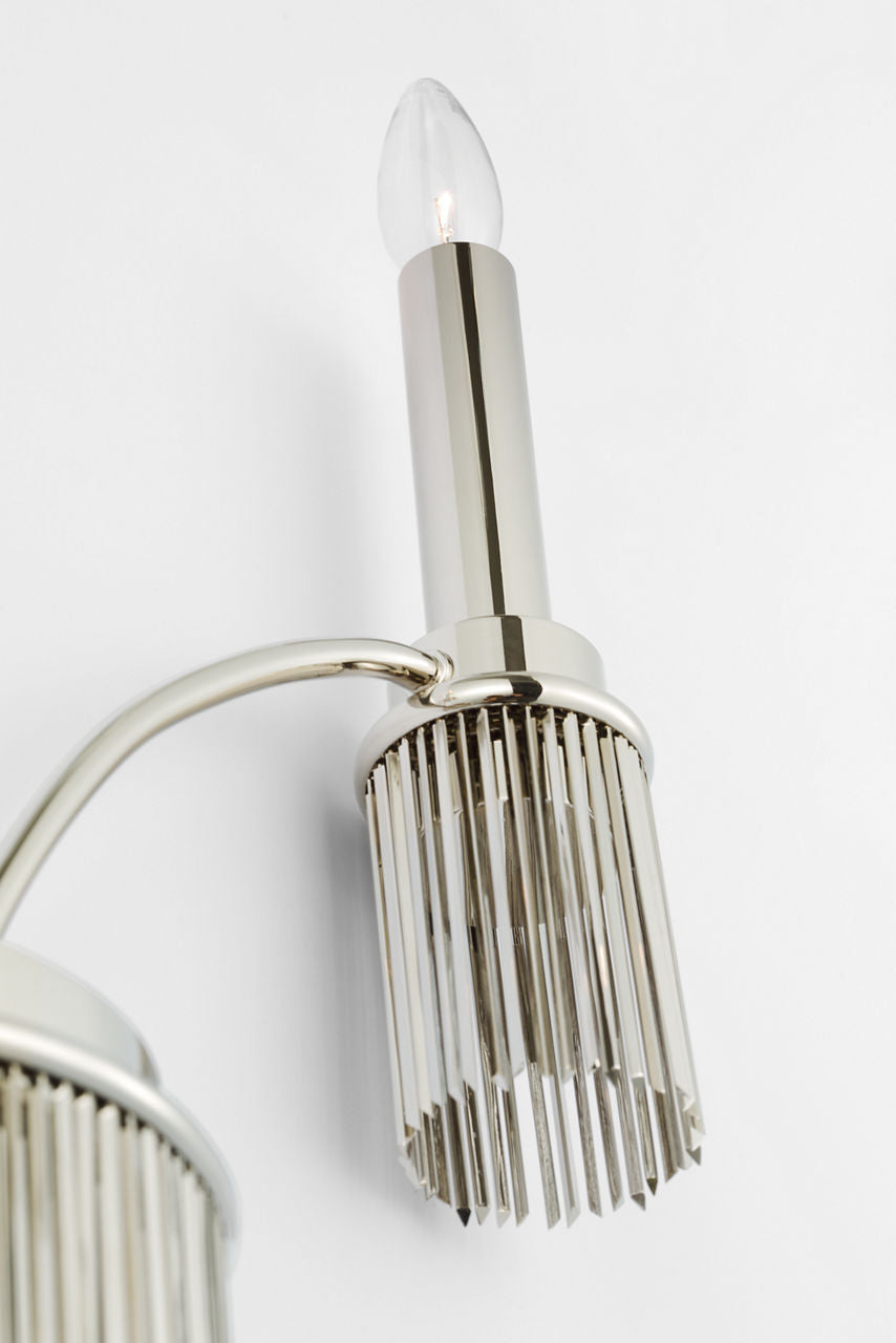 Sutton Double Sconce | Polished Nickel