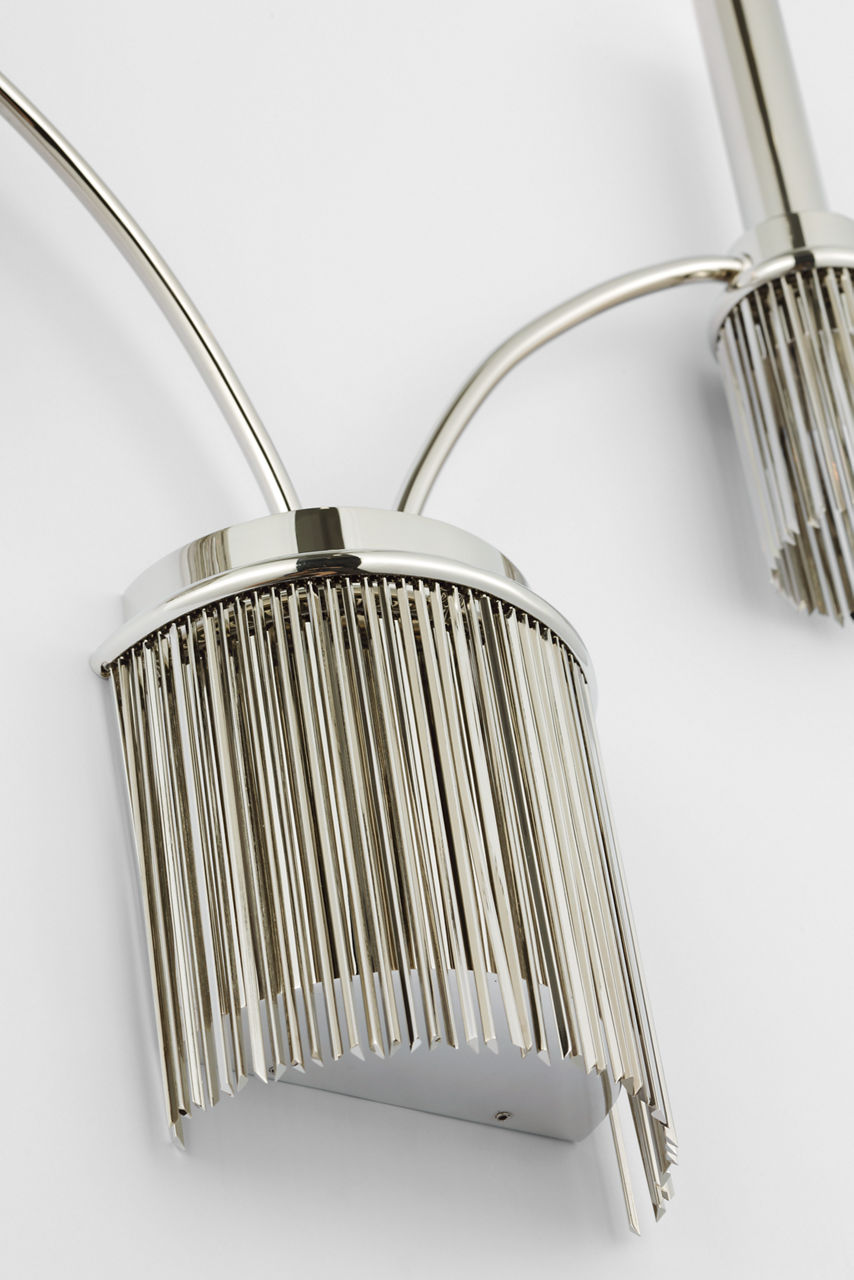 Sutton Double Sconce | Polished Nickel