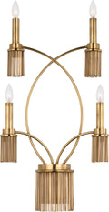 Sutton 4-Light Sconce | Antique-Burnished Brass